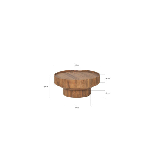 Kare Design Salontafel Tessa Ø80cm