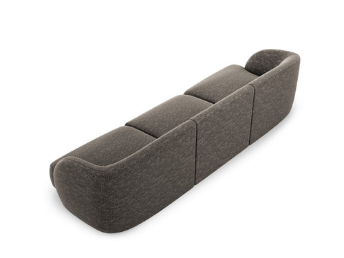 Micadoni Bank Miley 3-zits, chenille, grijs - 90x255x70cm