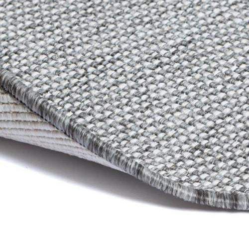 Interieur05 Rond Buitenkleed Boa - Grijs/Wit - Dubbelzijdig - EVA Interior - 200 x 200 cm - vtwonen shop