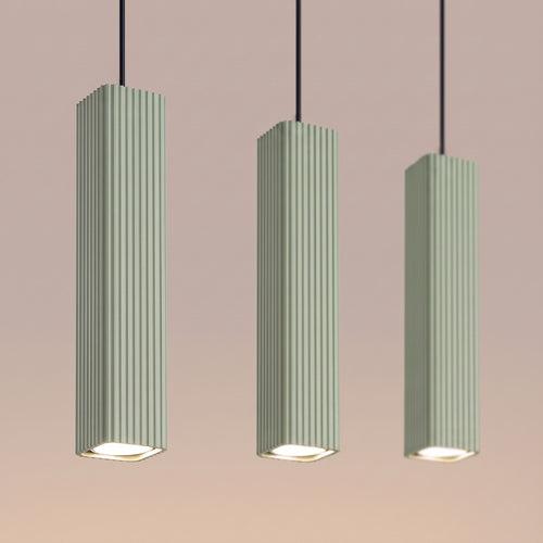 Sollux Lighting Hanglamp RAYO 3L saliegroen - 45x6x98cm