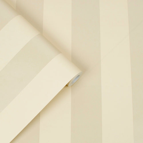 Laura Ashley Vliesbehang - Lille Pearlescent Stripe Linen - 10mx52cm - vtwonen shop