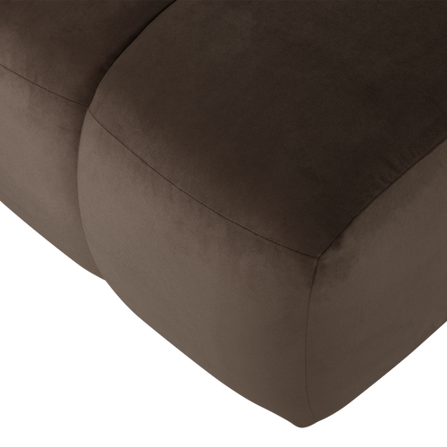 WOOOD poef Mojo - Velvet - Bruin - 45x84x64