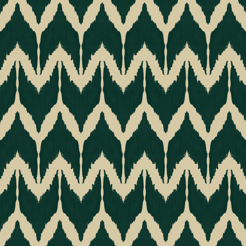 Catchii Behang Ikat Toko green - vtwonen shop