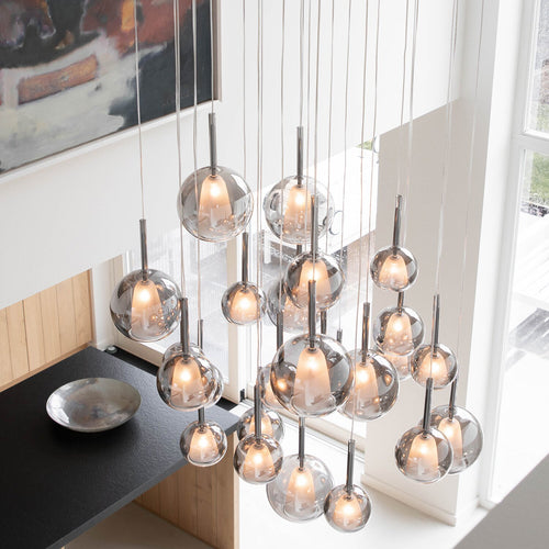 Atmooz hanglamp Saigon 25 - zwart | rond - Ø 100 x H 300 cm - G4