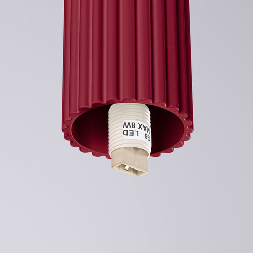 Sollux Lighting Plafondlamp HALO bordeaux IP44 - 12x12x21cm