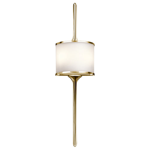 Elstead Mona - 2 Lichts Badkamer Wandlamp Gepolijst Messing IP44, G9