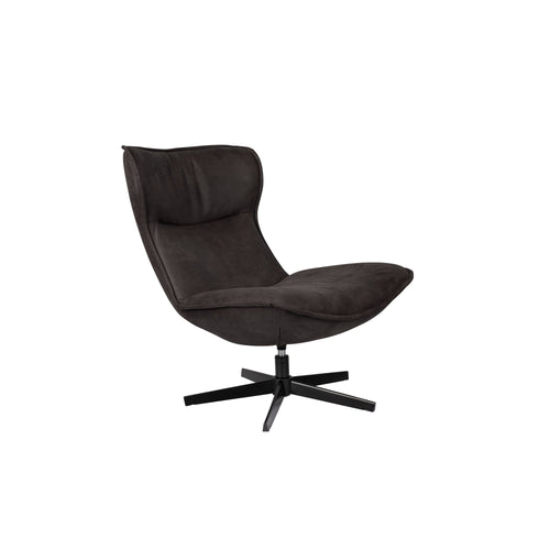 Housecraft living John Fauteuil Antraciet - Zwart - vtwonen shop