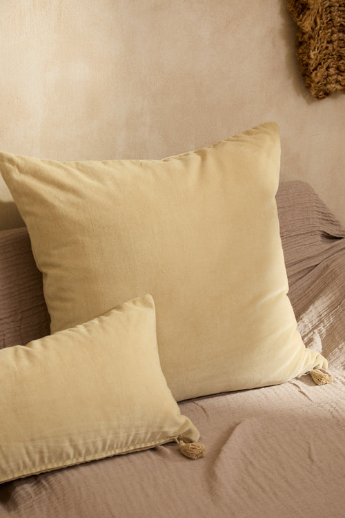 Calma House Kussenhoes Velour - Ecru - 60x60