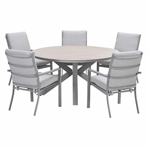 Garden Impressions tuinset Senja - Tulli - valley sand - Ø148x75 cm - 6-delig