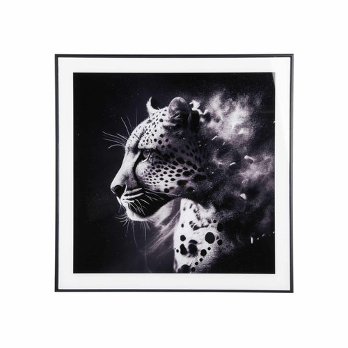 Present Time wanddecoratie Leopard - zwart - 2x50x50cm - vtwonen shop