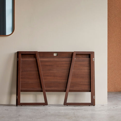 Tikamoon Vouwbureau van donker massief teakhout - Bruin - vtwonen shop