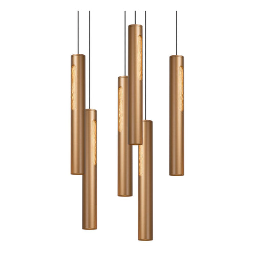 Lucide hanglamp GRIFFITH - Geïntegreerde LED - Brons