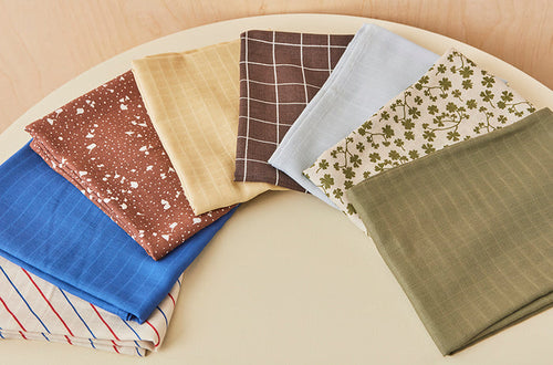 OYOY Keukenstof - Set van 2 Iro - organisch katoen