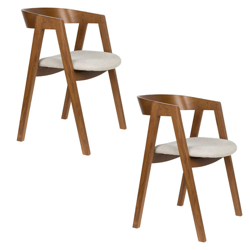 Zuiver Mads Eetkamerstoelen Bruin donker - Set van 2 - vtwonen shop
