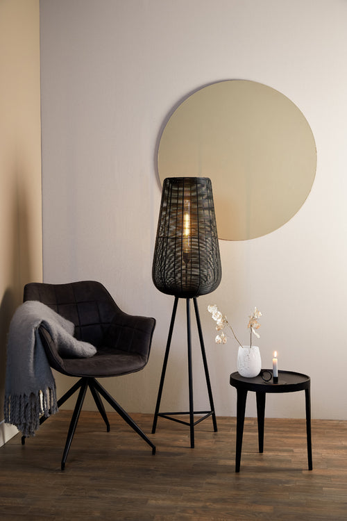 Light & Living vloerlamp ADETA - Ø37x135cm - zwart - vtwonen shop