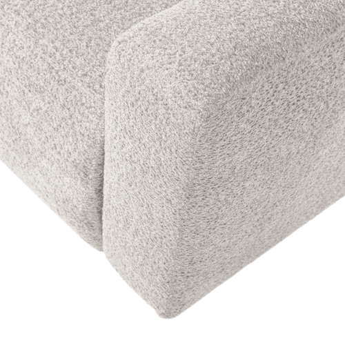 WOOOD 1-zits bank arm rechts Mojo Base - Wollig - Ecru - 74x105x97