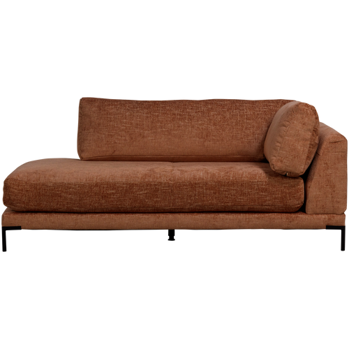 vtwonen lounge bank element rechts Couple - Polyester - Rust Melange - 89x100x200 - vtwonen shop