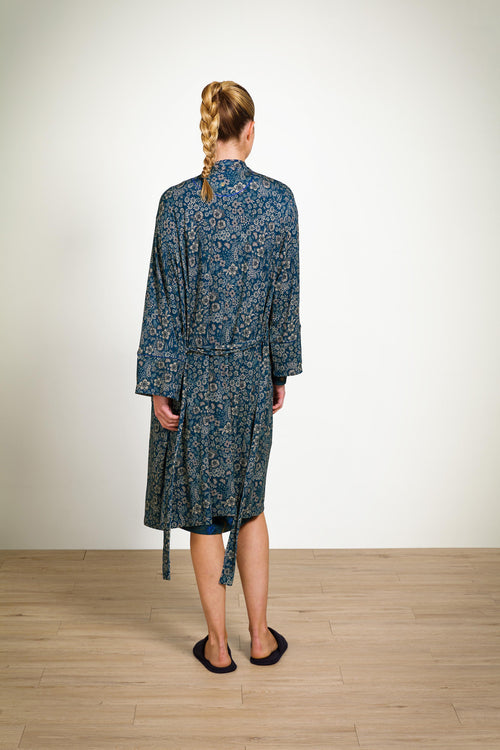 Pip Studio - Naomi Kimono Dames - Daisy Dreams - Blauw - S