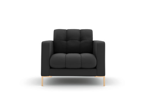 Cosmopolitan Design Fauteuil Bali structurele stof, donkergrijs - 96x87x75cm