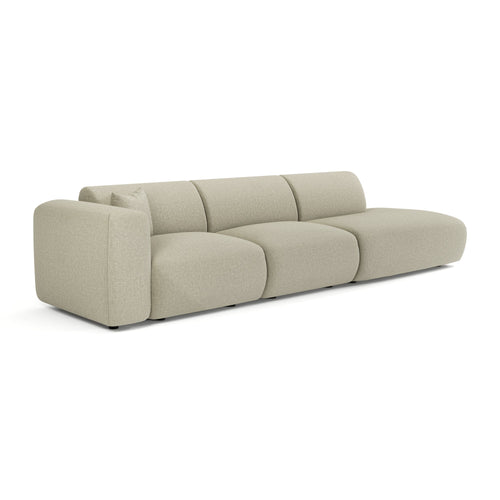 Sia Home - Linkerbank 310 cm MYRA - kruisweefsel beige 310cm