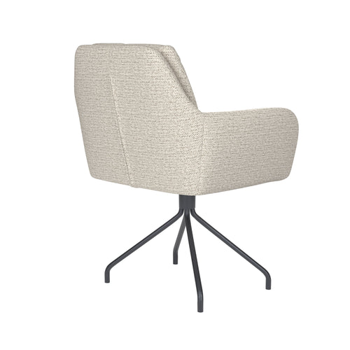 Housecraft Living Pete Eetkamerstoel Draaibaar Metaal Spider Off-White - Beige