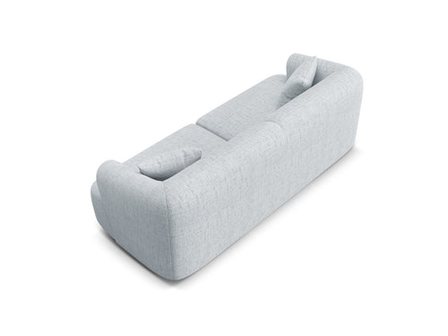 Cosmopolitan Design Modulaire bank Campi 3-zits, structurele stof lichtgrijs - 90x220x70cm