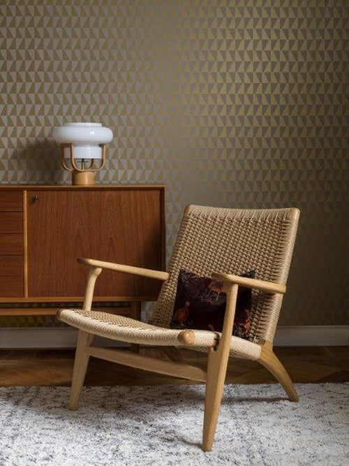 Borastapeter behang geometrische vormen goud - 53 cm x 10.05 m - 660763 - vtwonen shop