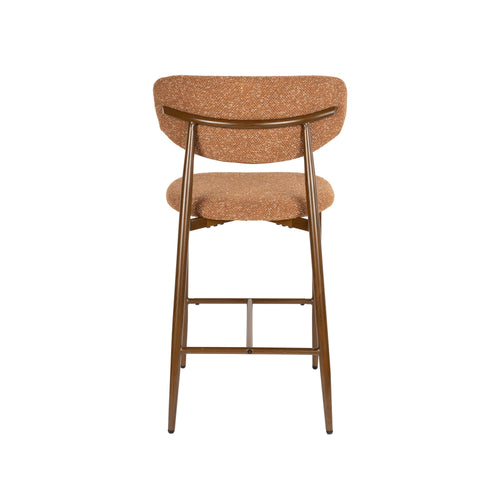 Housecraft Living Noor Barkrukken rugleuning 66 cm Terracotta - Set van 2
