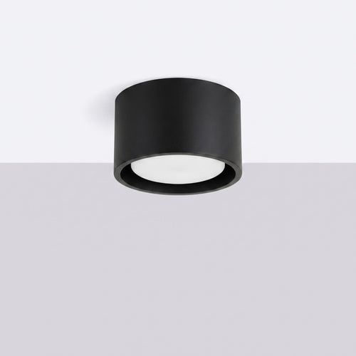 Sollux Lighting Plafondlamp MODO 1 zwart Gx53 - 10x10x6cm
