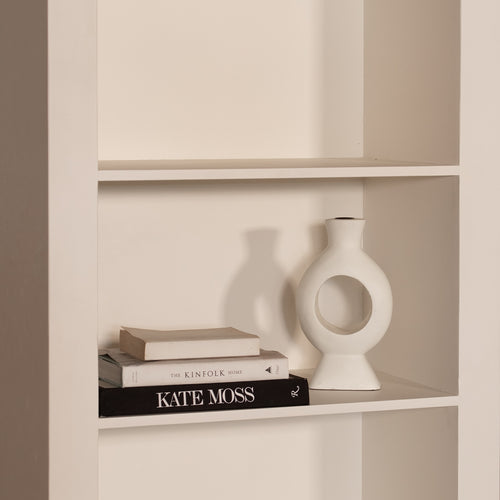 Giga Meubel Vakkenkast Fiene - MDF/Beton Ciré - Beige - 80x38x210cm - vtwonen shop