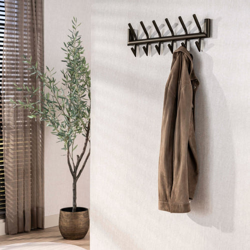 Giga Living Kapstok Tubo - Bruin Metaal - 60x10x20cm