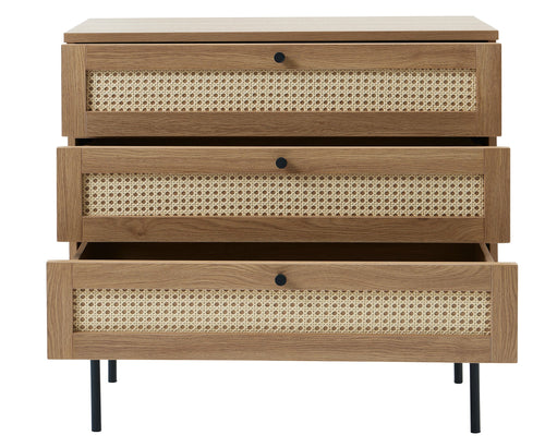 Rebellenclub Dressoir Berley - Eiken met Rattan - vtwonen shop