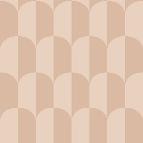 ESTAhome behang art deco bogen poederroze - 50 x 900 cm - 139988 - vtwonen shop