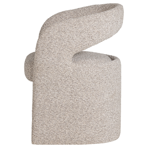 WOOOD eetkamerstoel grove Lanor - Bouclé - Naturel - 76x58x57