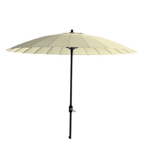 Manilla parasol - Ø250 cm - carbon black - ecru - vtwonen shop
