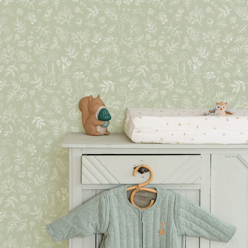 Little Dutch Vliesbehang - Forest Wonders Sage - 1000x53 - vtwonen shop