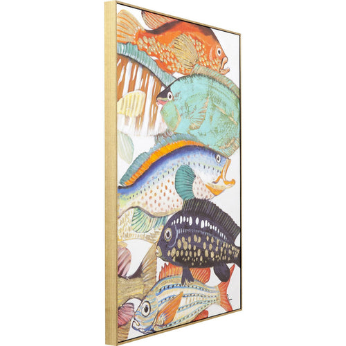 Kare Design Schilderij Fish Meeting Two 100x70cm - vtwonen shop