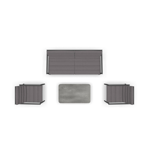 Lesli Living loungebank Harper - grijs - 168x76x72cm