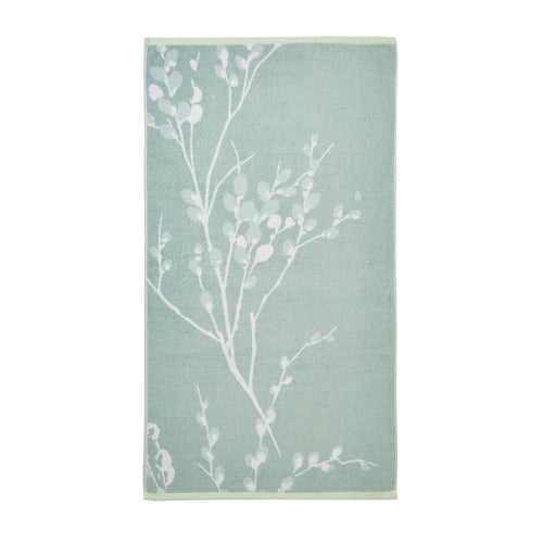 Laura Ashley Badhanddoek Pussy Willow Duckegg 70x125cm - vtwonen shop