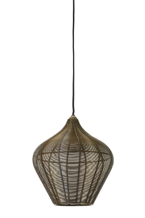 Light & Living hanglamp  - brons - 27x27x29.5 cm