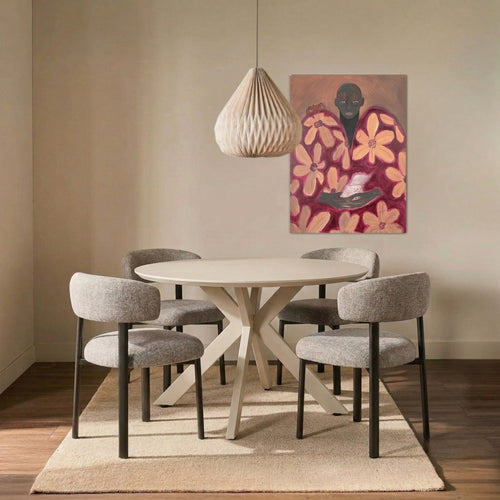 DÉJA Living Eettafel Gimo - Rond Beige - 120x120x76cm