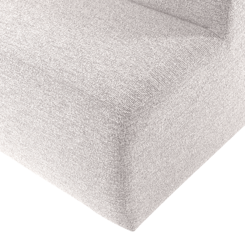WOOOD eetbank 164 cm rugleuning Mojo Base - Bouclé - Ecru - 83x164x76