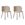 Furnhouse eetkamerstoel Nanna - Beige - Stof (Bouclé) - Set van 2