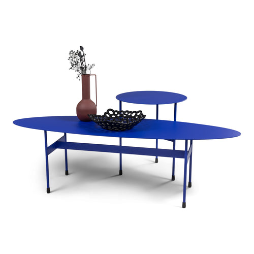 Spinder Design bijzettafel Mira Low - Ultramarine- Ø 40 - vtwonen shop