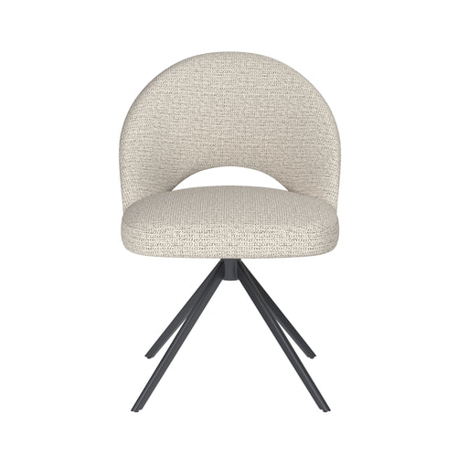 Housecraft living Mick Eetkamerstoel Draaibaar Metaal Off-White - Beige