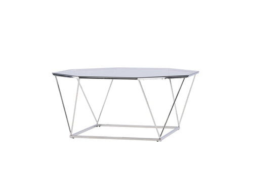 Rebellenclub Salontafel Kuusankoski - Ø100 cm - Chrome glas - vtwonen shop