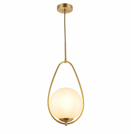 Searchlight hanglamp Avalon - 1 lichts - 23  x 150   cm - goud wit