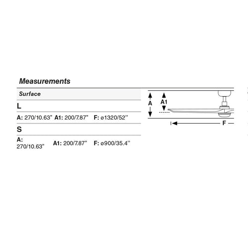 Faro Heywood Grote 3-bladige matzwarte walnoot met licht 2700 - 4000 - 6000K Tuya Smart System