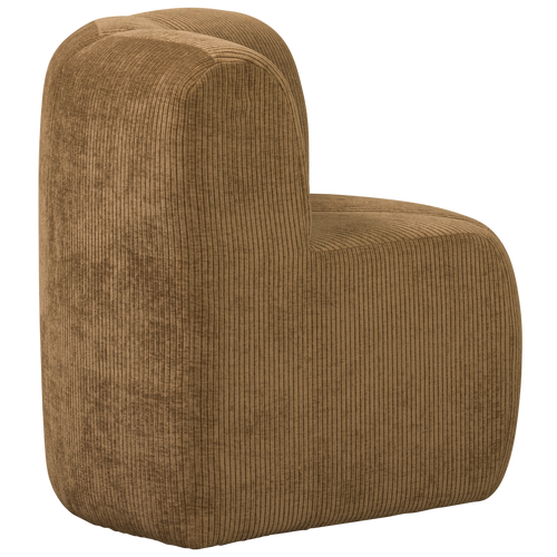 WOOOD eetbankje hoek met rugleuning Mojo - Ribstof - Honing Geel - vtwonen shop