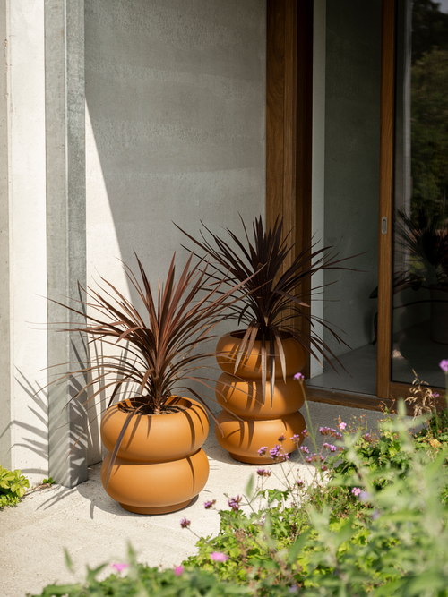 elho amber roll low 43 karamel | Bloempot |Premium statementdesign